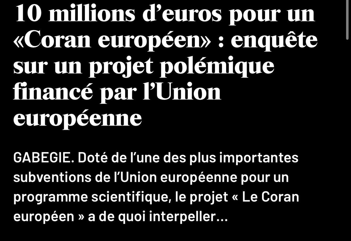 Financement de la recherche européenne sur l’influence du Coran : un projet controversé
